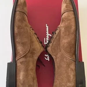 Sz 6 EEE - Salvatore Ferragamo Seul Men Brown Suede Dress Oxford Shoes size 6 EEE Salvatore Ferragamo Seul Men Brown Suede Dress  main image 3